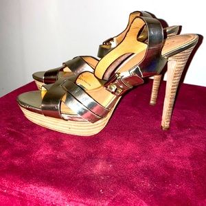 Coach | Women’s Metallic Platform Heels - Size 9